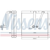 Evaporator,aer conditionat - Nissens-92381