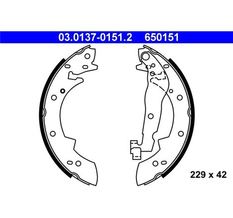 Sabot frana BMW 3 E30. RENAULT SAFRANE I 1.6-2.4D 09.82-07.96 - ATE-03.0137-0151.2