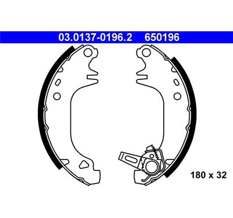 Sabot frana CITROEN AX. SAXO. PEUGEOT 106 I. 106 I-HATCHBACK. 106 II. 106 II-HATCHBACK. 205 I. 205 II. 205-HATCHBACK. 309 I. 309