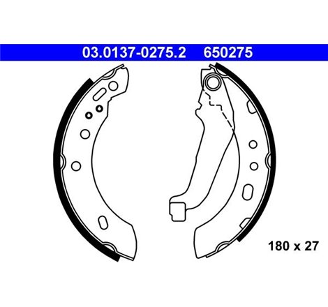 Sabot frana NISSAN MICRA II 1.0-1.3 08.92-09.00 - ATE-03.0137-0275.2