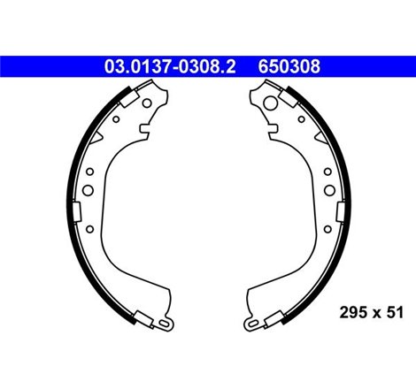 Sabot frana TOYOTA 4 RUNNER II. 4 RUNNER III. HIACE-COMMUTER V. HIACE III. HILUX V. HILUX VI. LAND CRUISER. TUNDRA 2.2-4.7 01.87