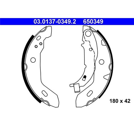 Sabot frana MERCEDES A W168 1.4-1.6-1.7D 07.97-08.04 - ATE-03.0137-0349.2