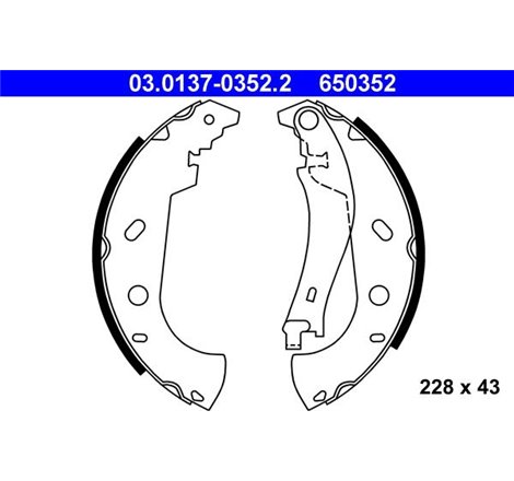 Sabot frana FIAT MAREA. MULTIPLA. PALIO. SIENA 1.0-1.9D 04.96- - ATE-03.0137-0352.2
