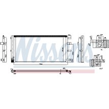 Condensator AC with dryer. additional fitting elements FORD TOURNEO CUSTOM V362. TRANSIT CUSTOM V362. TRANSIT V363 2.0D-2.0DH-2.
