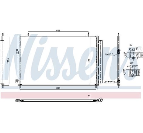 Condensator, climatizare - Nissens-940961