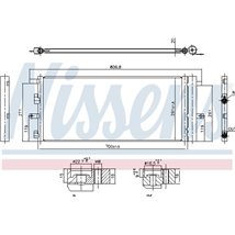 Condensator, climatizare - Nissens-941011