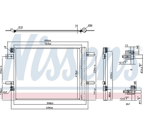 Condensator AC with dryer. additional fitting elements DS DS 4 II. DS 7. CITROEN BERLINGO. BERLINGO-MINIVAN. C4 GRAND PICASSO II