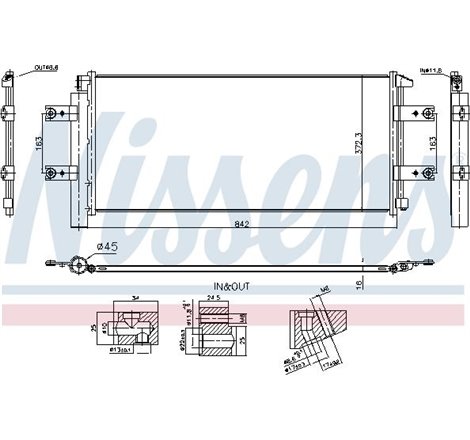 Condensator, climatizare - Nissens-941254