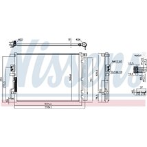 Condensator, climatizare - Nissens-941290