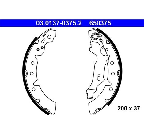 Sabot frana TOYOTA CARINA E VI. COROLLA 1.4-2.0D 04.92-12.07 - ATE-03.0137-0375.2