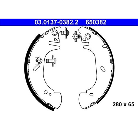 Sabot frana OPEL MOVANO A. RENAULT MASTER II 1.9D-2.8D 07.98- - ATE-03.0137-0382.2