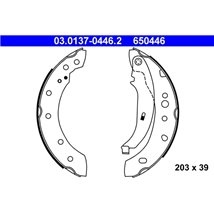 Sabot frana PEUGEOT 206. 206 1.1-2.0D 08.98- - ATE-03.0137-0446.2