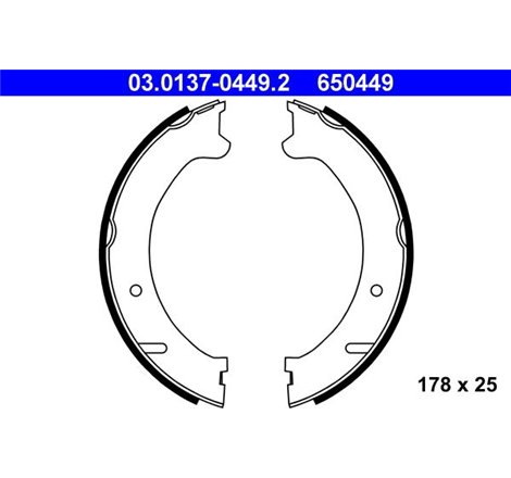 Sabot frana VOLVO 850. S70. V70 I. XC70 I 2.0-2.5D 08.92-09.02 - ATE-03.0137-0449.2