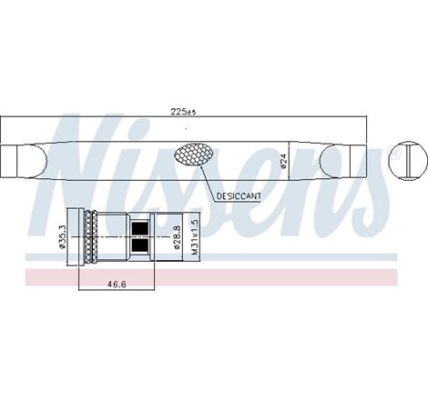 Uscator,aer conditionat - Nissens-95786