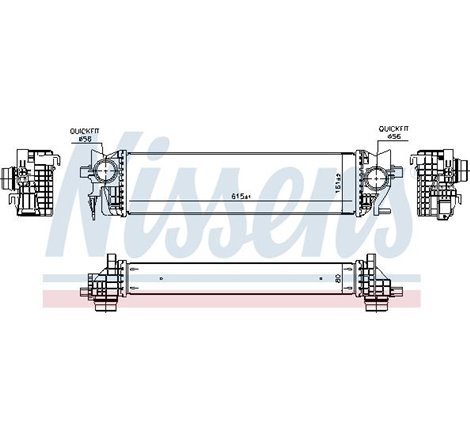 Supply air cooler VOLVO S60 III. S90 II. V60 I. V60 II. V90 II. XC60 II. XC90 II 2.0-2.0D-2.0H 09.14- - Nissens-96133