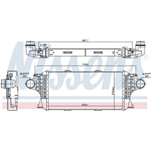 Supply air cooler MERCEDES GL X166. GLE C292. GLE W166. GLS X166. M W166 3.0D 06.11-10.19 - Nissens-961458