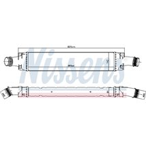 Supply air cooler AUDI A4 ALLROAD B9. A4 B9. A5. A6 C8. A7. Q5 2.0-2.0H 05.15- - Nissens-961466