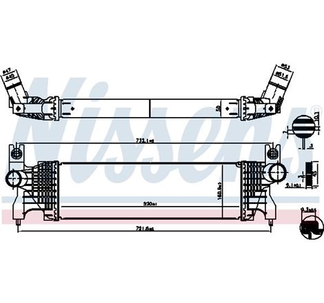 Supply air cooler SUZUKI SX4 S-CROSS. VITARA 1.6D 08.13- - Nissens-961556