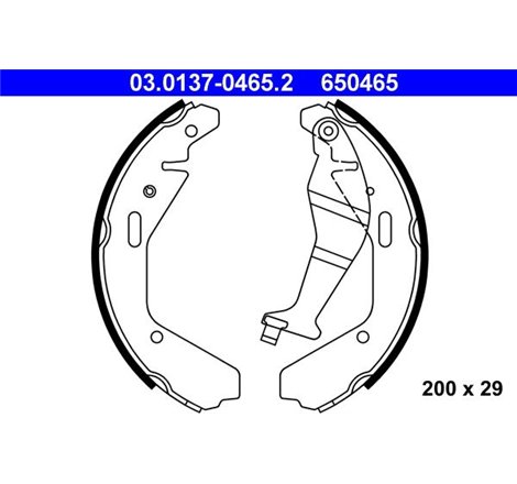 Sabot frana OPEL AGILA. SUBARU JUSTY III. SUZUKI IGNIS I. IGNIS II. WAGON R. WAGON R 1.0-1.5 09.00- - ATE-03.0137-0465.2