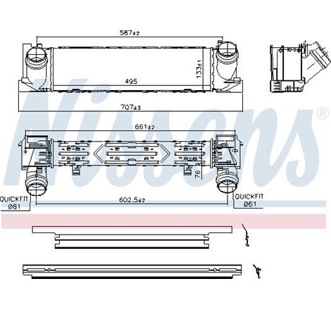Supply air cooler BMW 1 F20. 1 F21. 2 F22. F87. 2 F23. 3 F30. F80. 3 F31. 3 GRAN TURISMO F34. 4 F32. F82. 4 F33. F83. 4 GRAN COU