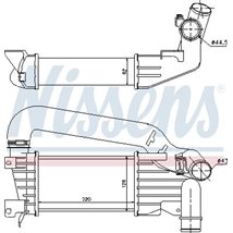 Intercooler, compresor - Nissens-96592