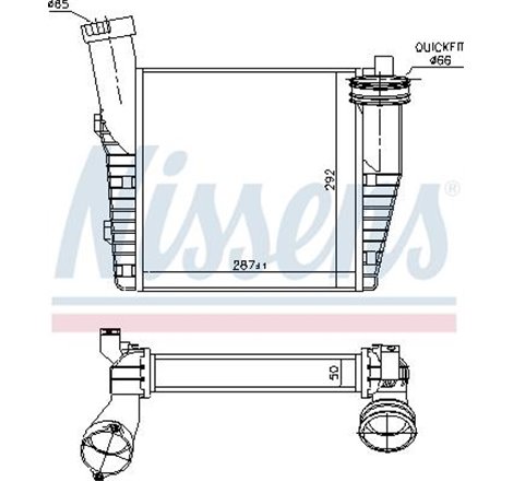 aer rece Porsche Cayenne Turbo Benz. M-Aut. A-C  P-A - Nissens-96688