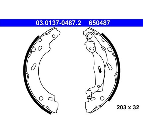 Sabot frana SMART CABRIO. CITY-COUPE. CROSSBLADE. FORTWO 0.6-Electric 11.99- - ATE-03.0137-0487.2