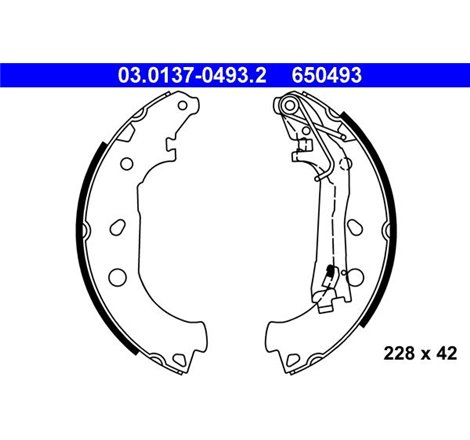 Sabot frana CITROEN NEMO. NEMO-MINIVAN. FIAT FIORINO. FIORINO-MINIVAN. QUBO. PEUGEOT BIPPER. BIPPER TEPEE 1.3D-Electric 11.07- -