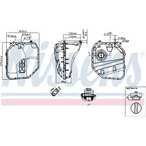 Vas expansiune with plug AUDI Q7. PORSCHE CAYENNE. VW TOUAREG 09.02-08.15 - Nissens-996154