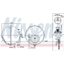 Vas expansiune with plug. with level sensor MERCEDES VIANO W639. VITO-MIXTO W639. VITO W639 09.03- - Nissens-996186