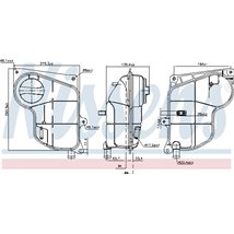 Vas expansiune with plug AUDI A4 B5. A4 B6. A6 C5. A8 D2. SKODA SUPERB I. VW PASSAT B5. PASSAT B5.5 03.94-03.08 - Nissens-996244