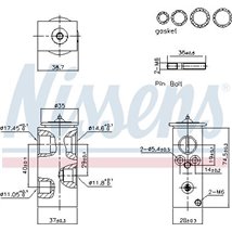 Supapa expansiune, clima - Nissens-999456