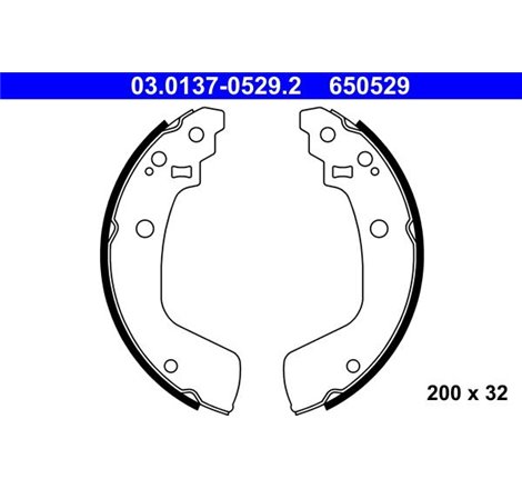 Sabot frana SUZUKI SWIFT III 1.2-1.5 02.05- - ATE-03.0137-0529.2