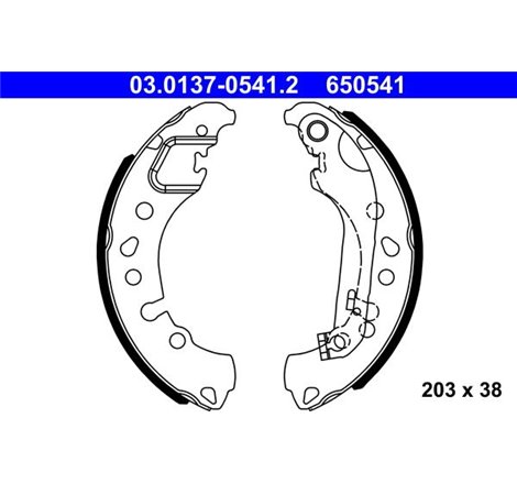 Sabot frana FORD FIESTA VII 1.0-1.5D 05.17- - ATE-03.0137-0541.2