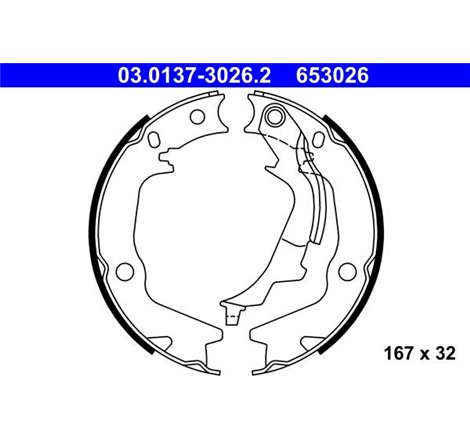 Sabot frana HYUNDAI I20 I. KIA SOUL I. SOUL II 1.1D-1.6LPG 08.08-12.18 - ATE-03.0137-3026.2