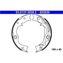Sabot frana HYUNDAI IX35. KIA SPORTAGE III 2.0-2.0D-2.4 08.09-12.16 - ATE-03.0137-3030.2