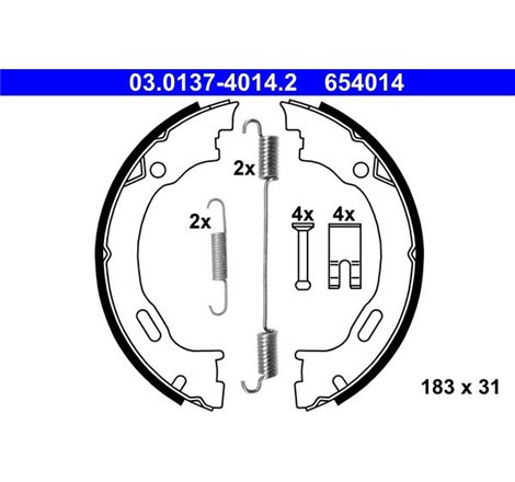 Sabot frana MERCEDES M W163. CHRYSLER 300C. LANCIA THEMA 2.3-6.4 02.98- - ATE-03.0137-4014.2