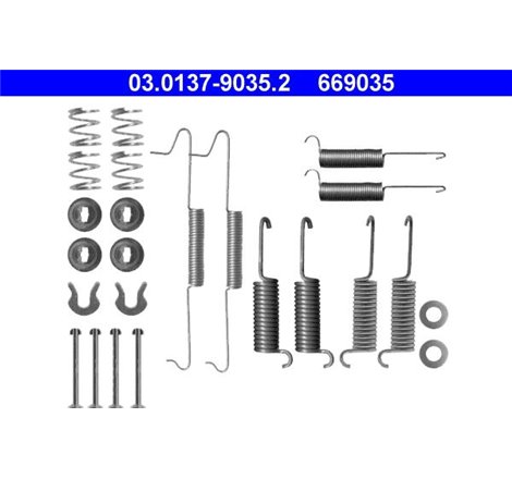 Set saboti frana VW TRANSPORTER T3 1.6-2.1 05.79-07.92 - ATE-03.0137-9035.2