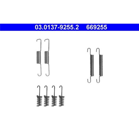 Set saboti frana MERCEDES SPRINTER 2-T B901. B902. SPRINTER 3-T B903. VW LT 28-35 II. LT 28-46 II 2.1D-2.9D 01.95-07.06 - ATE-03