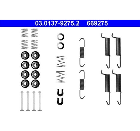 Set de reparatie sabot frana DR-ST MITSUBISHI PAJERO CLASSIC. PAJERO II. PAJERO III. PAJERO IV 2.4-3.8 12.90- - ATE-03.0137-9275