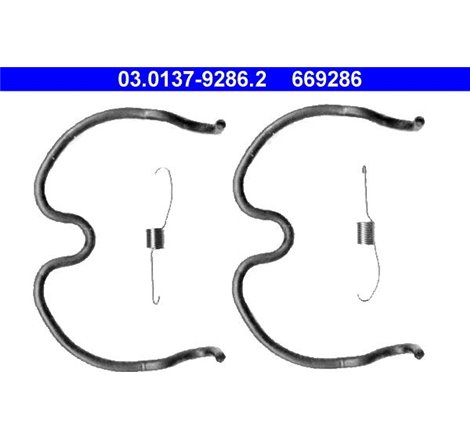 Set saboti frana OPEL AGILA 1.0-1.2 09.00-12.07 - ATE-03.0137-9286.2