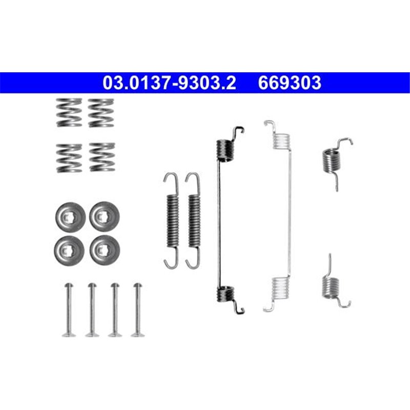 Set saboti frana BOSCH FIAT 500. 500 C. PANDA. PANDA-HATCHBACK. FORD KA 0.9-1.4CNG 09.03- - ATE-03.0137-9303.2