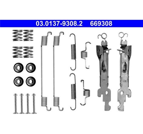 Set saboti frana SMART CABRIO. CITY-COUPE. CROSSBLADE. FORTWO. ROADSTER 0.6-Electric 07.98- - ATE-03.0137-9308.2