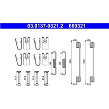 Set saboti frana ABARTH 500E. FIAT 500E. LADA VESTA. TOYOTA YARIS 1.0-Electric 11.15- - ATE-03.0137-9321.2