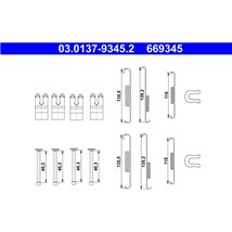 Set saboti frana TOYOTA FORTUNER. HILUX. HILUX VII. HILUX VIII 2.4D-3.0D 06.04- - ATE-03.0137-9345.2