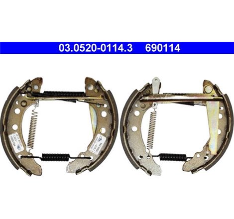 Set tambur frana sabot. cilindru. arcuri AUDI 80 B2. COUPE B2. VW DERBY. GOLF I. GOLF II. JETTA I. JETTA II. PASSAT B1. PASSAT B