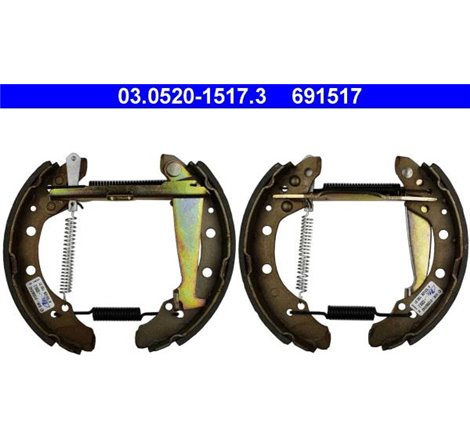 Set tambur frana sabot. cilindru. arcuri AUDI A2. SEAT AROSA. CORDOBA. CORDOBA VARIO. IBIZA II. TOLEDO I. VW GOLF II. GOLF III. 