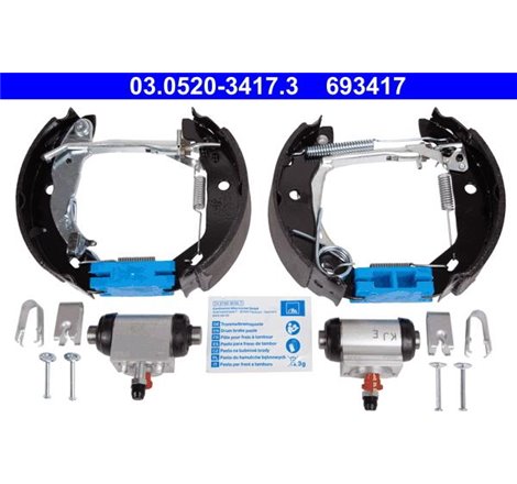 Set saboti frana LUCAS-TRW MERCEDES A W168 1.4-1.6-1.7D 07.97-08.04 - ATE-03.0520-3417.3