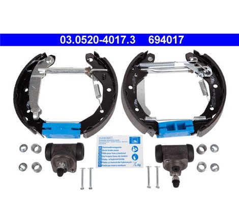 Set tambur frana sabot. cilindru. arcuri CHEVROLET MATIZ. SPARK. SPARK-HATCHBACK. DAEWOO MATIZ 0.8-1.0LPG 09.98- - ATE-03.0520-4