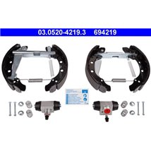 Set tambur frana sabot. cilindru. arcuri AUDI 80 B3. 90 B3. VW GOLF III. PASSAT B3-B4. POLO. POLO III CLASSIC. POLO-KOMBI. VENTO